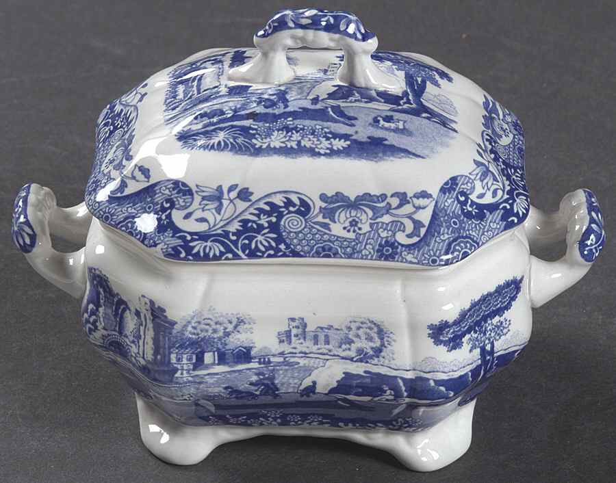 Blue Italian Mini Tureen & Lid by Spode-1