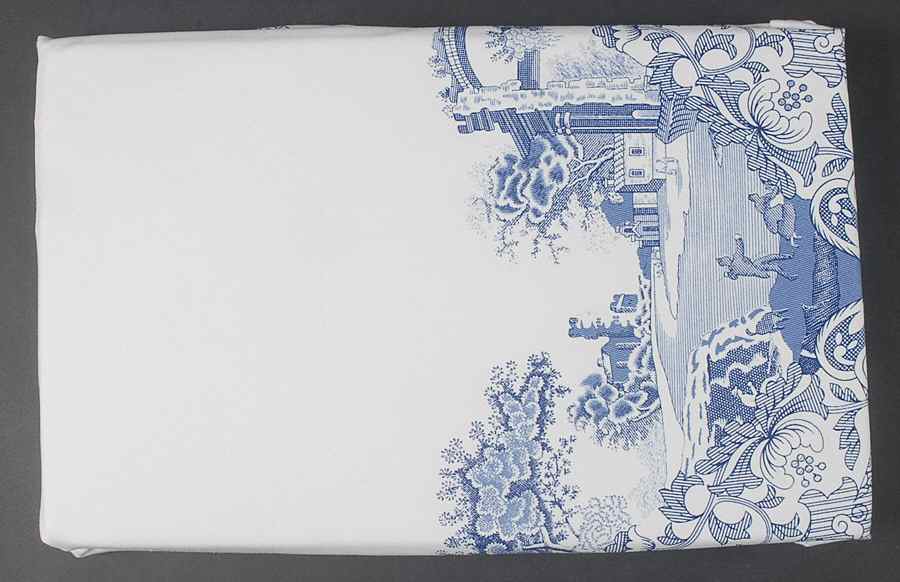 Blue Italian 60" X 102" Oblong Tablecloth by Spode-1