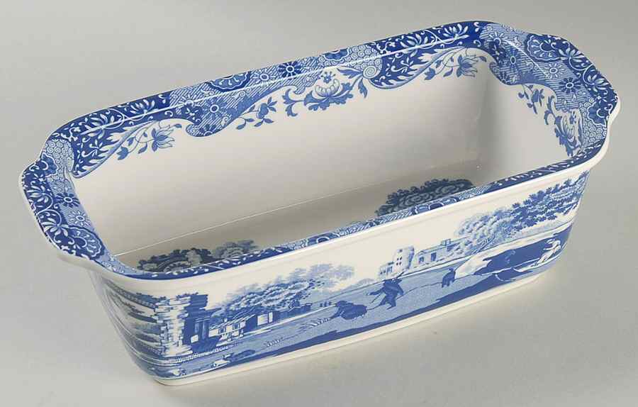 Blue Italian Loaf Pan by Spode-1