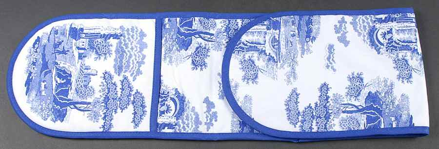 Blue Italian Cloth Double Oven Glove by Spode-1