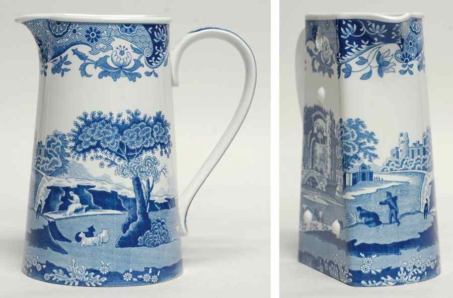 Blue Italian Wall/Hanging Vase by Spode-1