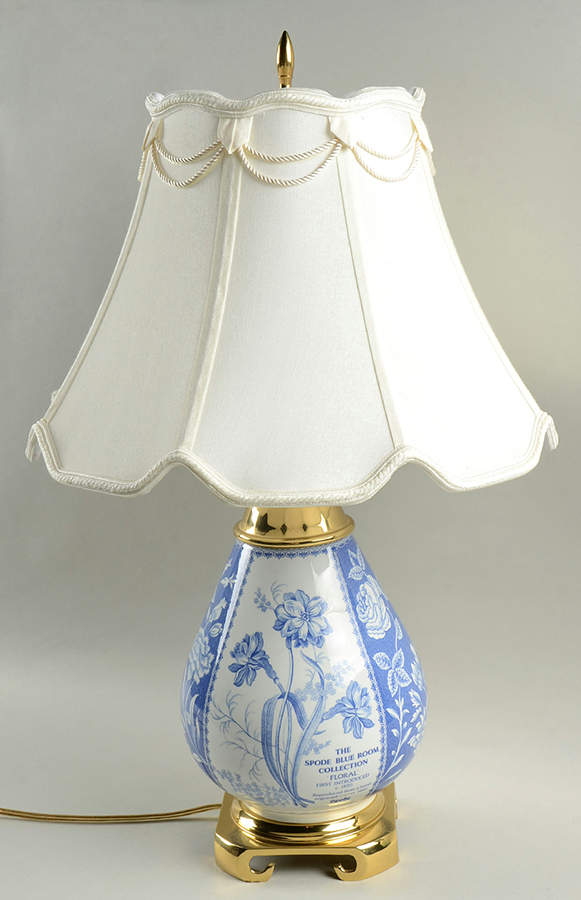 Blue Room Collection 21" Electric Lamp & Shade by Spode-1