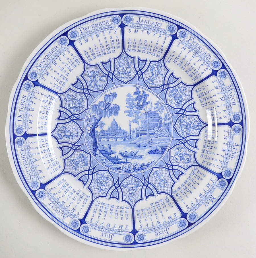 Blue Room Collection "1999" Calendar Plate by Spode-1