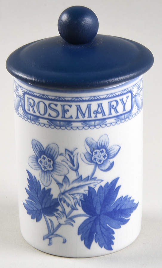 Blue Room Collection Rosemary Spice Jar & Lid by Spode-1
