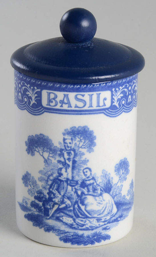 Blue Room Collection Basil Spice Jar & Lid by Spode-1
