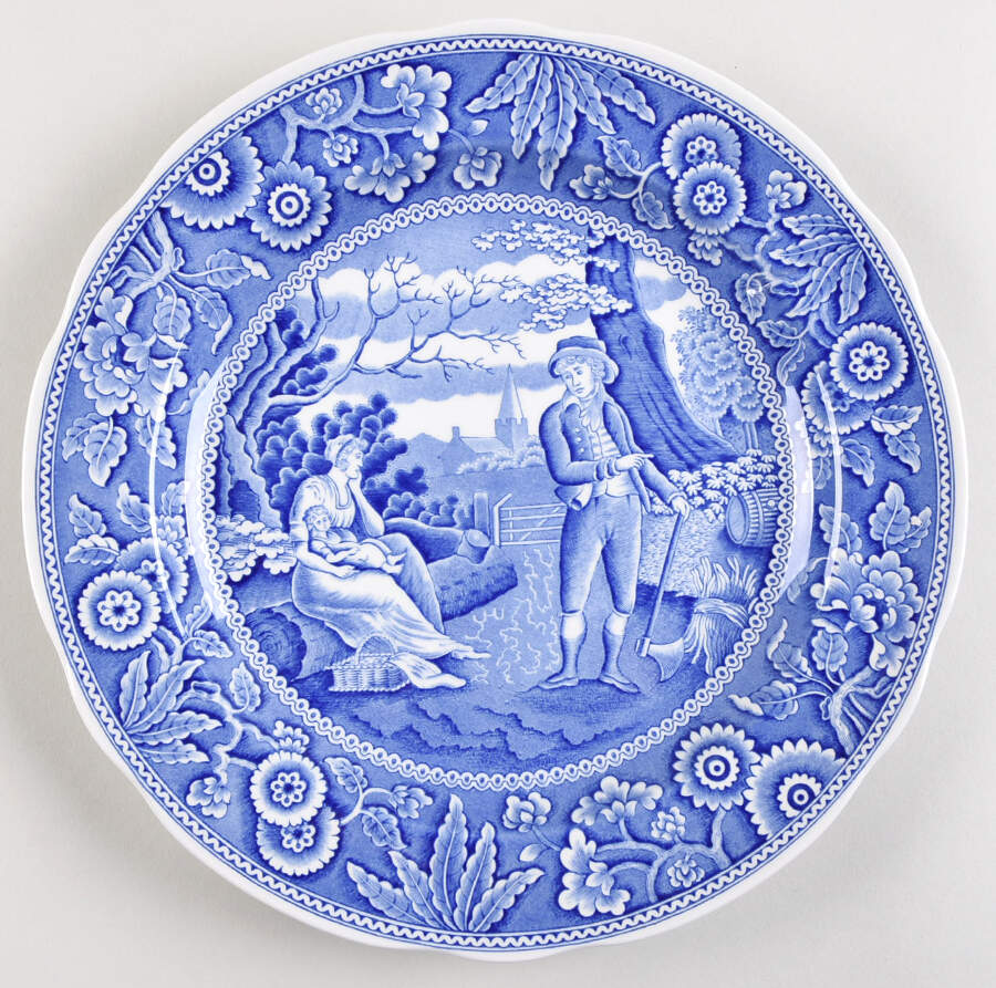 Blue Room Collection Cake Plate by Spode-1