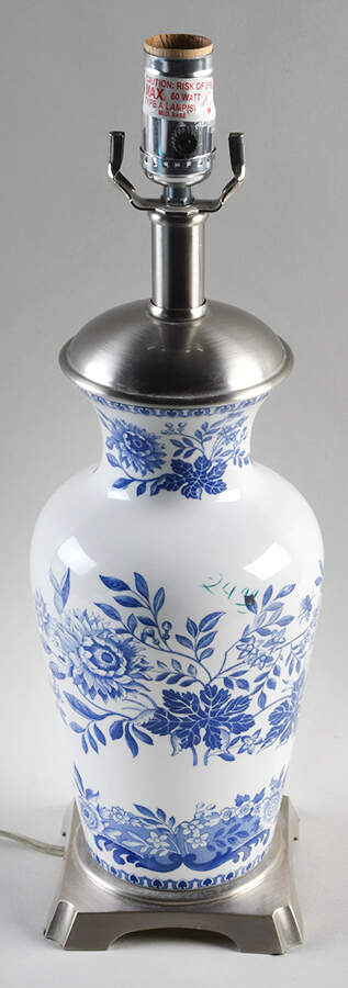 Blue Room Collection 24" Electric Lamp No Shade by Spode-1