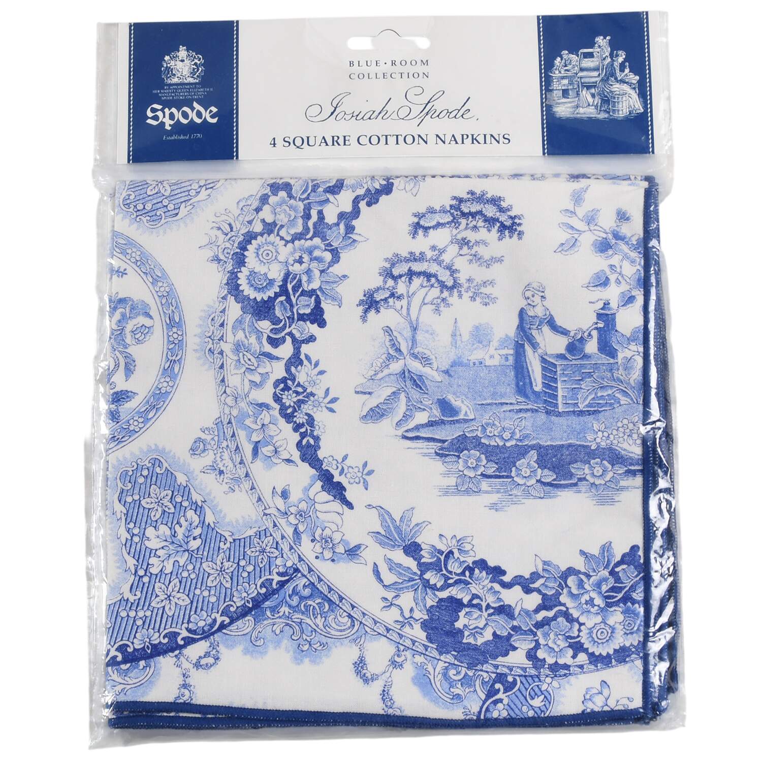 Blue Room Collection Cloth Napkin - Set of 4 by Spode-1