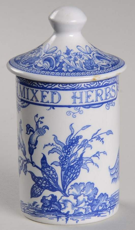 Blue Room Collection Spice Jar Set Individual Jar & Lid by Spode-1