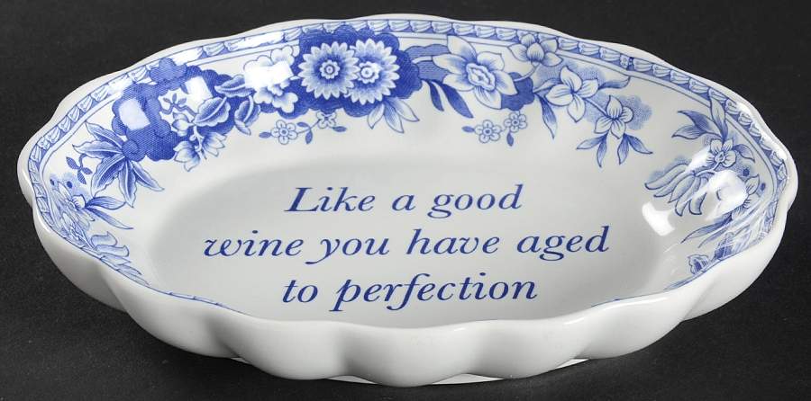 Blue Room Collection 6" Oval Fluted Dish by Spode-1