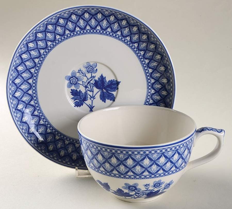 Blue Room Collection Jumbo Cup & Saucer Set by Spode-1