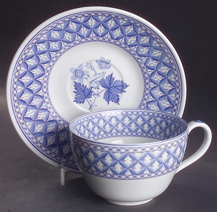 Blue Room Collection Jumbo Cup & Saucer Set by Spode-1