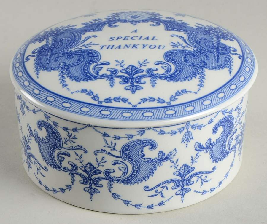 Blue Room Collection 4" Round Box & Lid by Spode-1