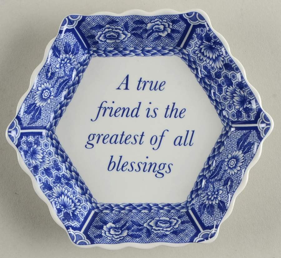 Blue Room Collection Mementos Small Multisided Tray by Spode-1