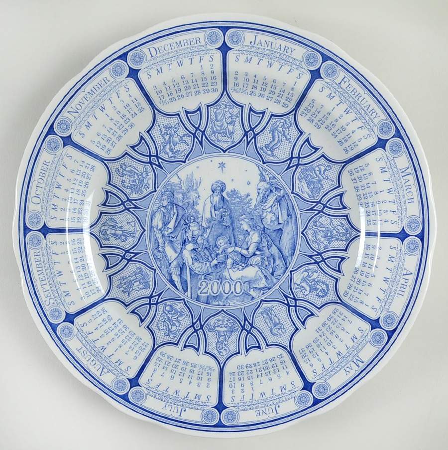 Blue Room Collection "2000" Calendar Plate by Spode-1