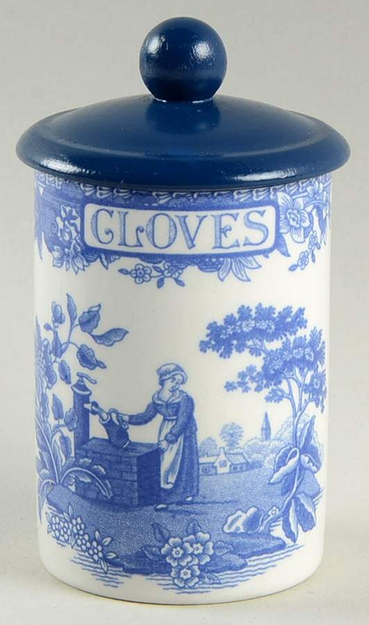 Blue Room Collection Cloves Spice Jar & Lid by Spode-1