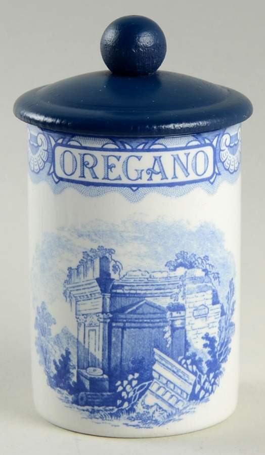 Blue Room Collection Oregano Spice Jar & Lid by Spode-1