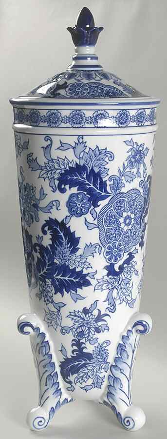 Blue Room Collection 21" Clawfoot Covered Vase by Spode-1