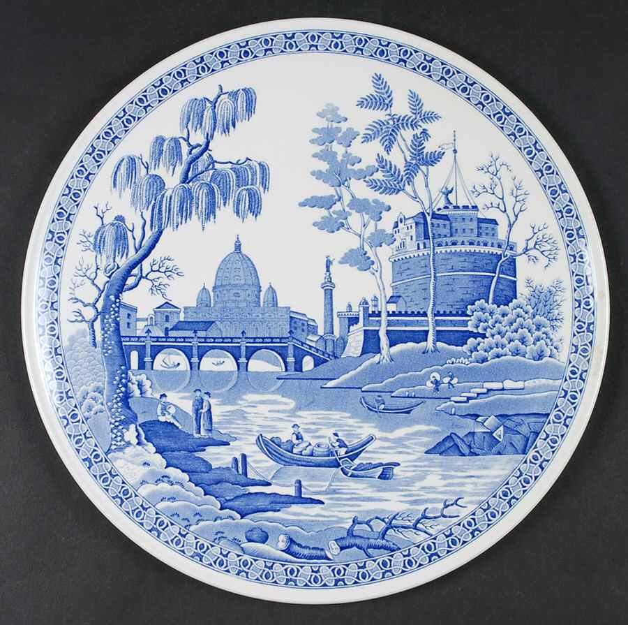 Blue Room Collection Cake Plate by Spode-1