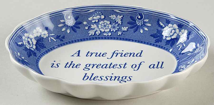 Blue Room Collection 6" Oval Tray by Spode-1
