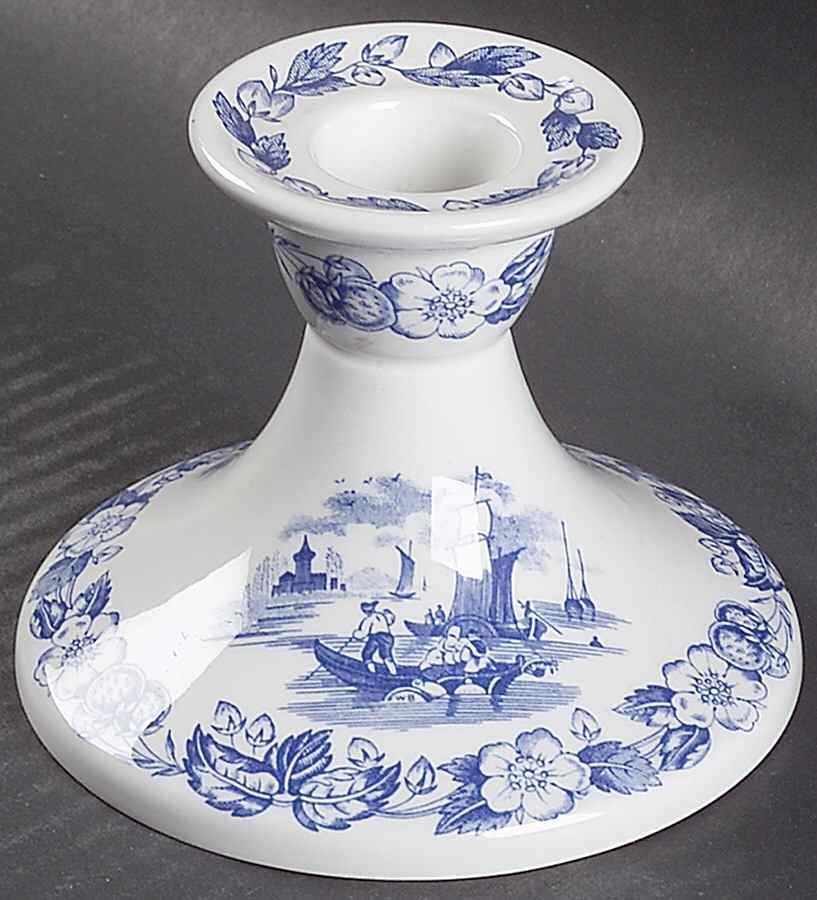 Blue Room Collection 3" Candlesticks by Spode-1