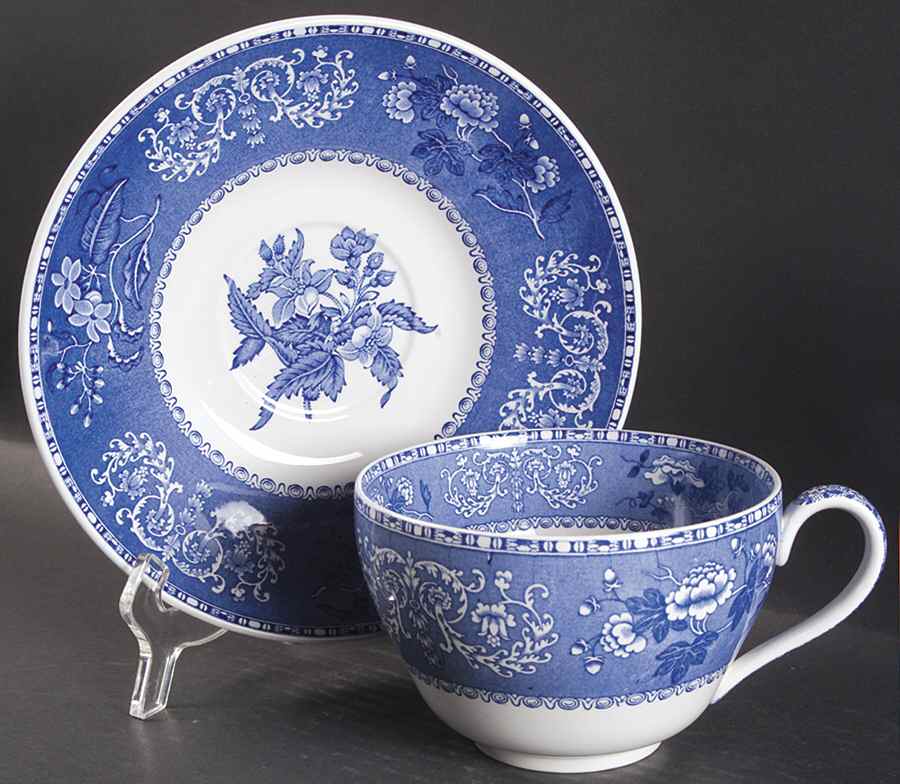 Blue Room Collection Jumbo Cup & Saucer Set by Spode-1