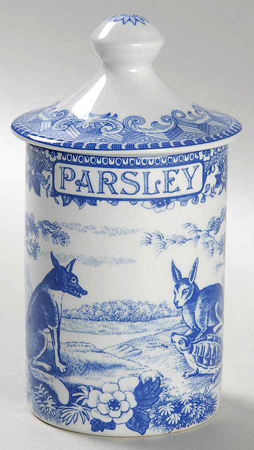 Blue Room Collection Spice Jar Set Individual Jar & Lid by Spode-1
