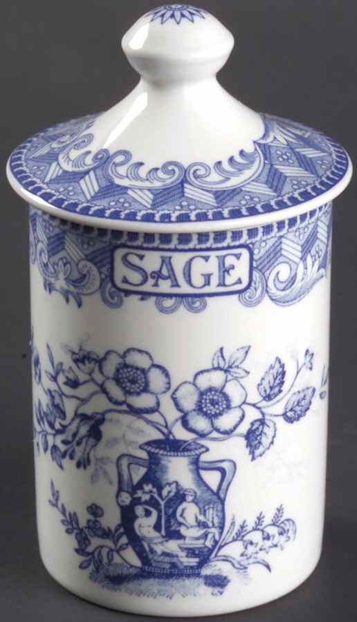 Blue Room Collection Spice Jar Set Individual Jar & Lid by Spode-1