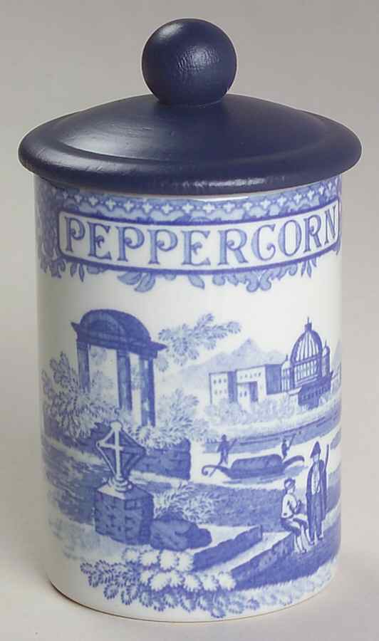 Blue Room Collection Peppercorn Spice Jar & Lid by Spode-1