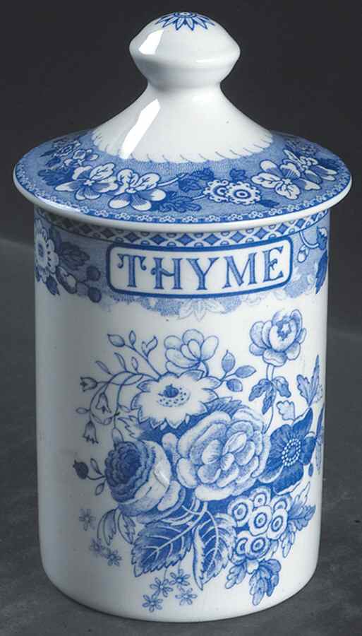 Blue Room Collection Spice Jar Set Individual Jar & Lid by Spode-1