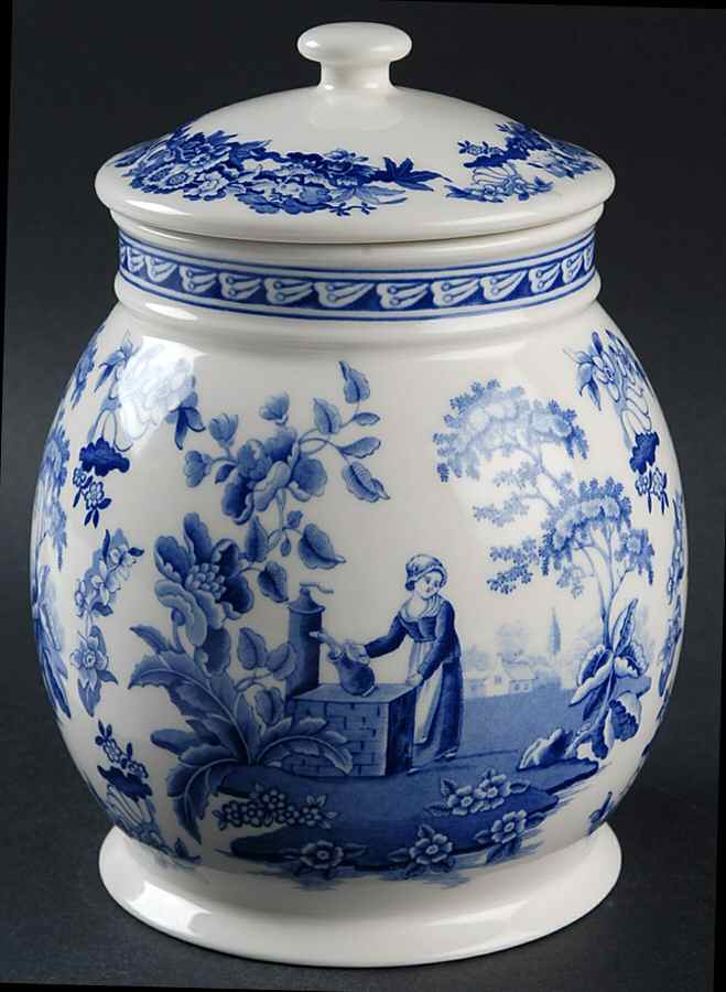 Blue Room Collection 6" Storage Jar & Lid by Spode-1