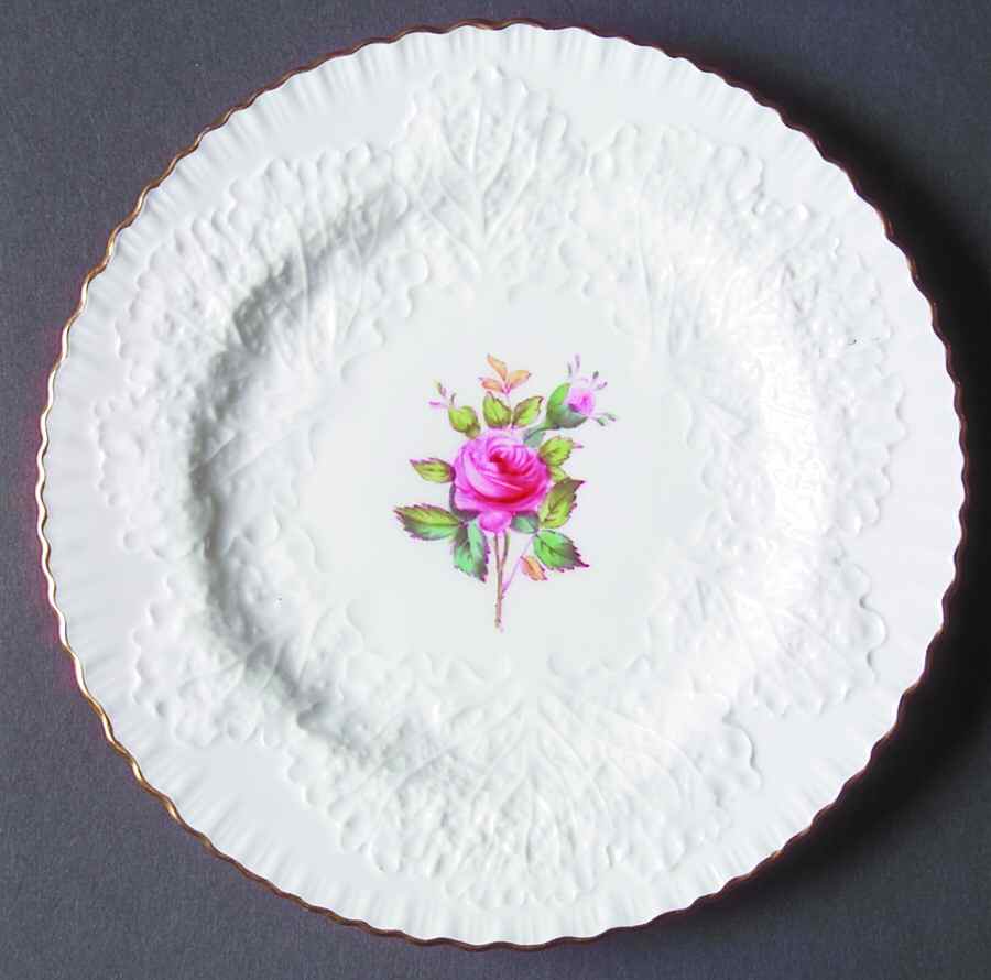 Bridal Rose (Gold Trim) Bread & Butter Plate by Spode-1