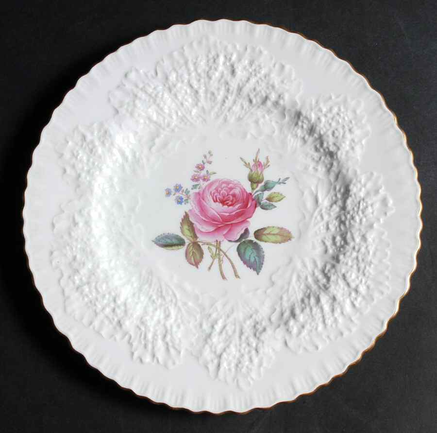 Bridal Rose (Gold Trim) Luncheon Plate by Spode-1