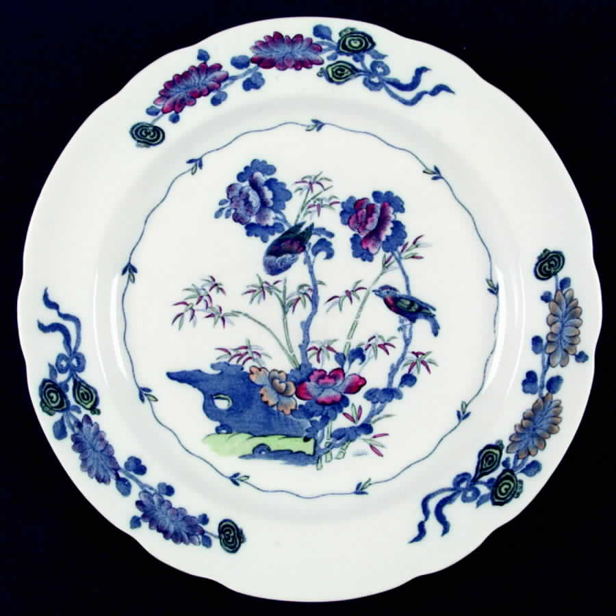 Bude Blue Multicolor (Scalloped) Dinner Plate by Spode-1