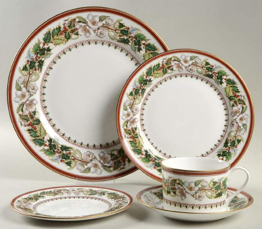 Christmas Rose 40 Piece Estate Set by Spode-1