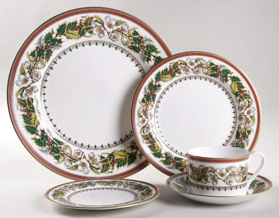 Christmas Rose 40 Piece Estate Set by Spode-1