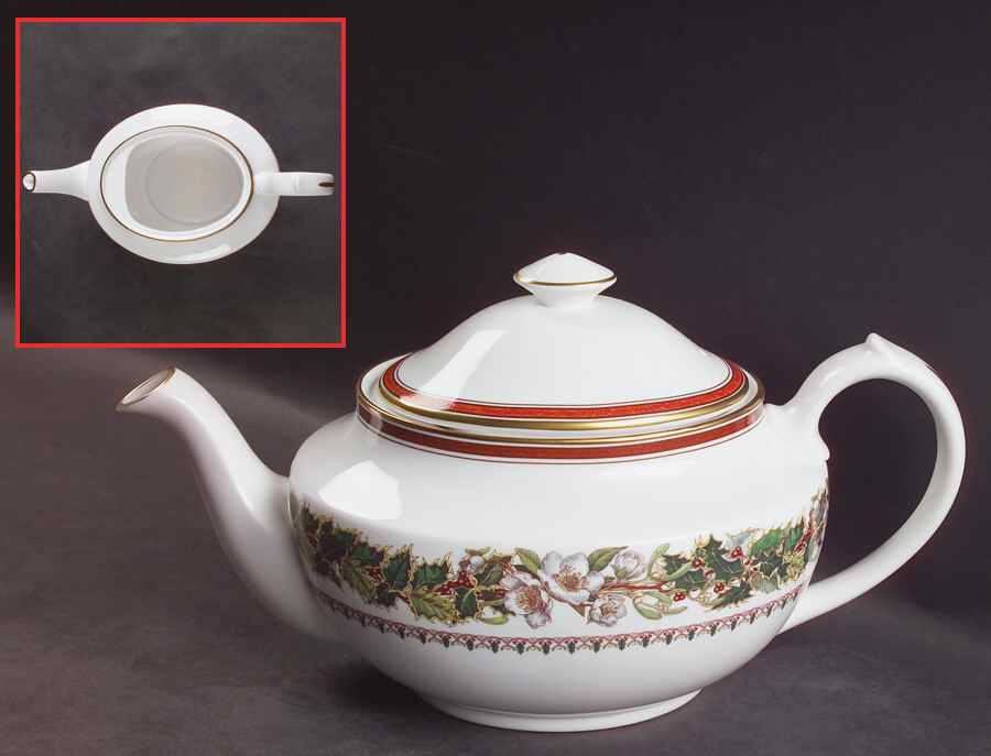 Christmas Rose Teapot & Lid by Spode-1