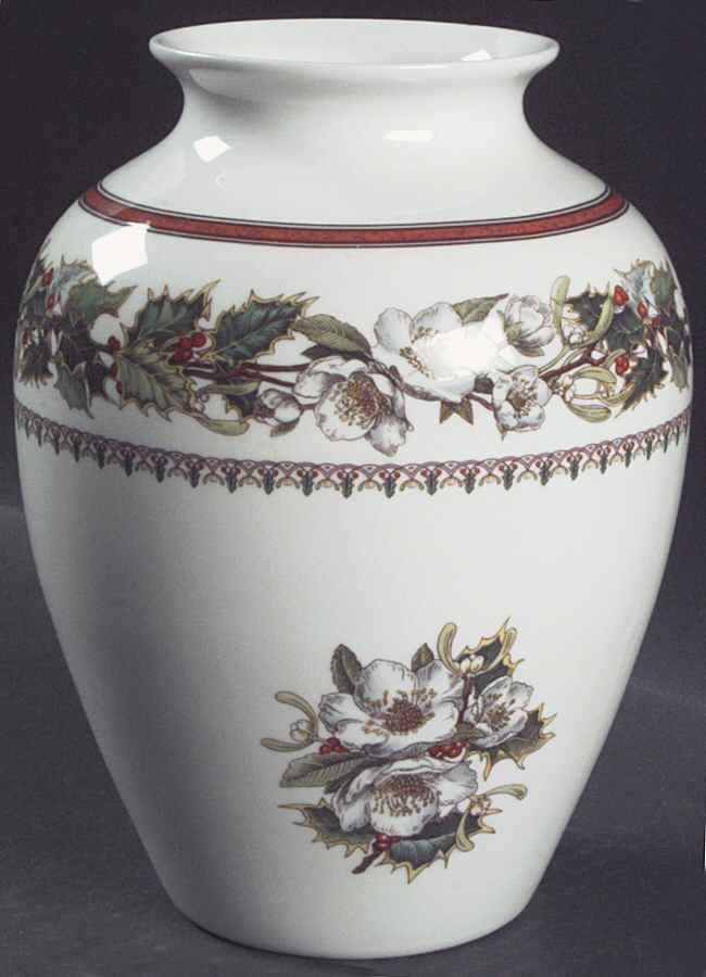 Christmas Rose 7" Vase by Spode-1