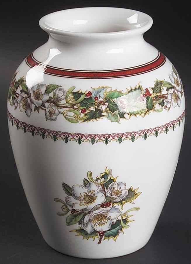 Christmas Rose 5" Vase by Spode-1