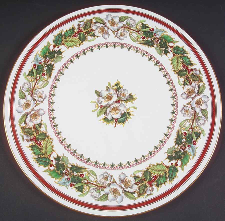 Christmas Rose Cake Plate by Spode-1