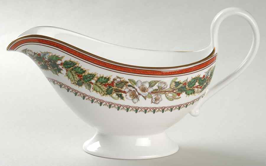 Christmas Rose Gravy Boat by Spode-1