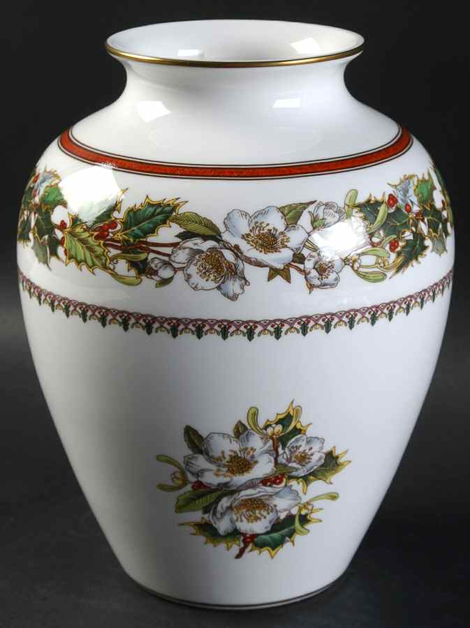 Christmas Rose 7" Vase by Spode-1
