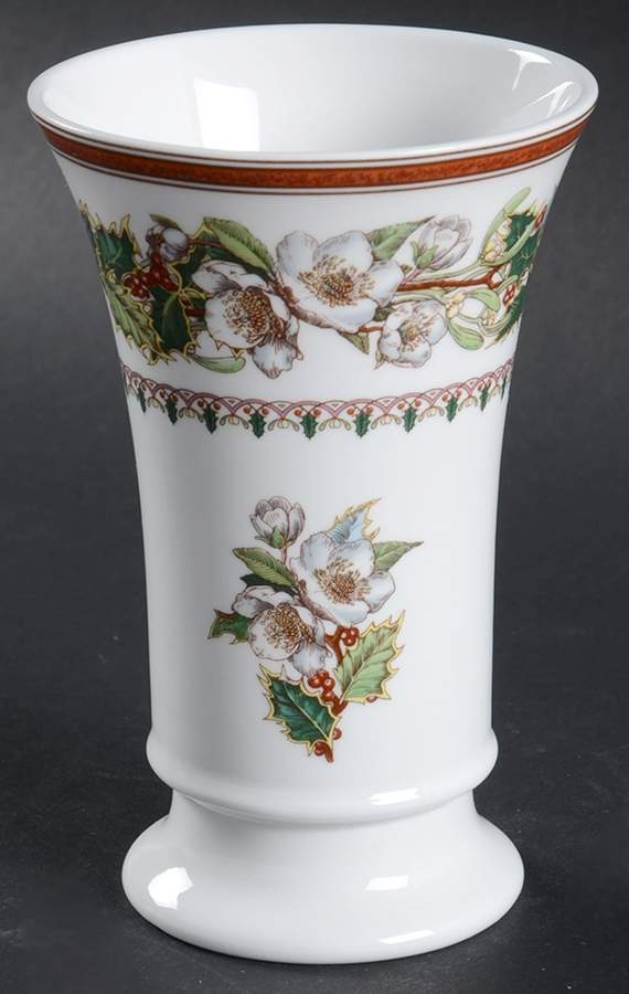 Christmas Rose 5" Vase by Spode-1