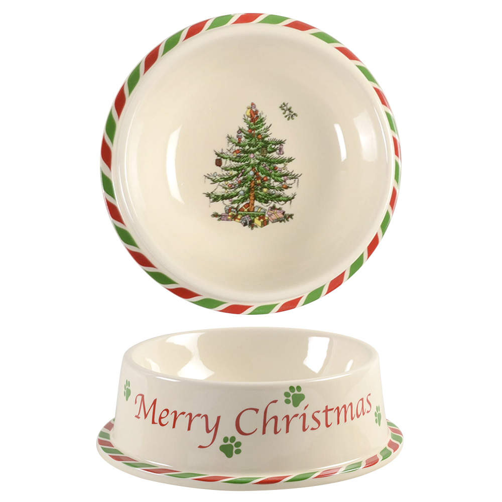 Christmas Tree Pet Bowl by Spode-1