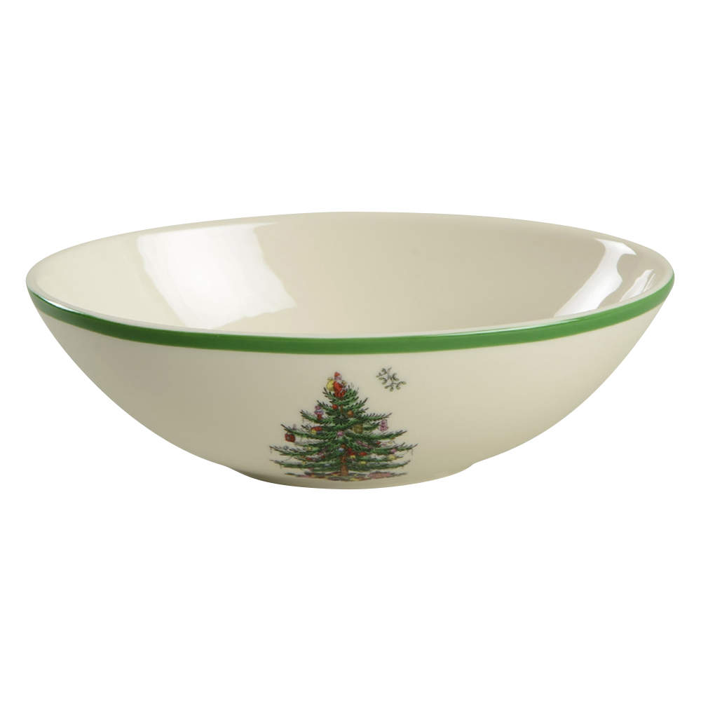 Christmas Tree 6" Oval Nesting Bowl by Spode-1