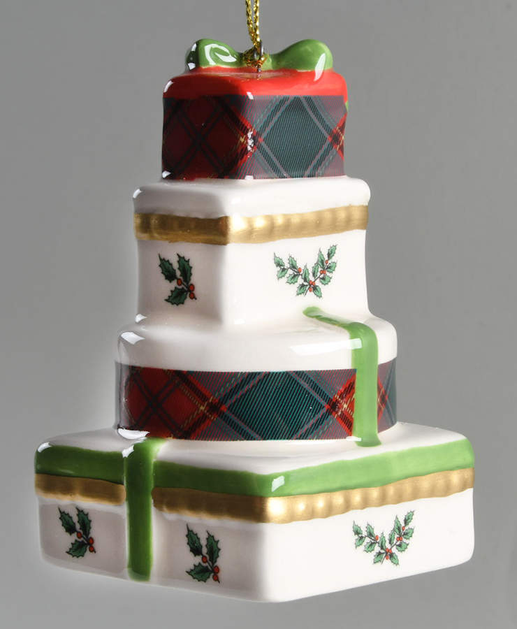 Christmas Tree Ornaments Stacking Gifts - Boxed by Spode-1