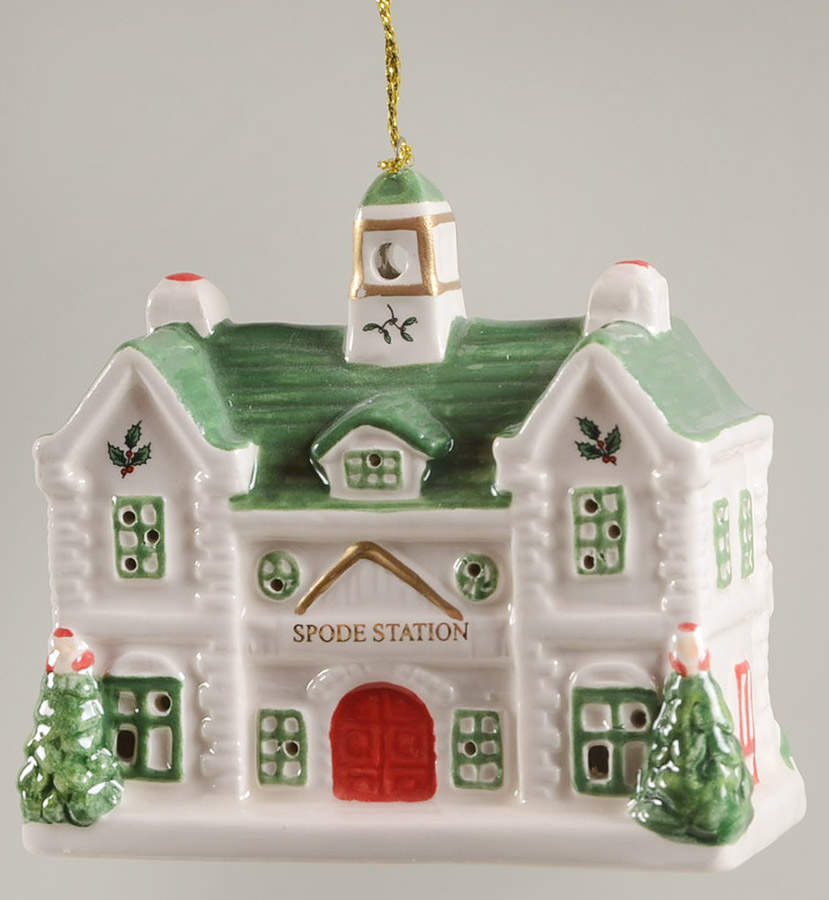 Christmas Tree Ornaments Train Station - Led - No Box by Spode-1