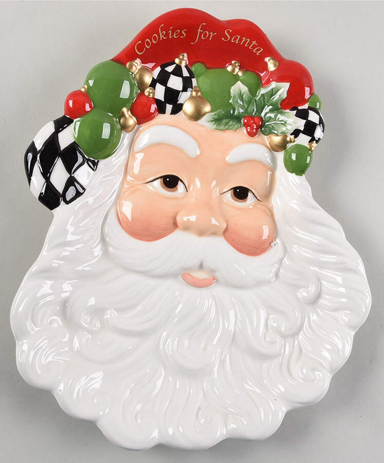 Christmas Tree Santa Shaped Plate by Spode-1