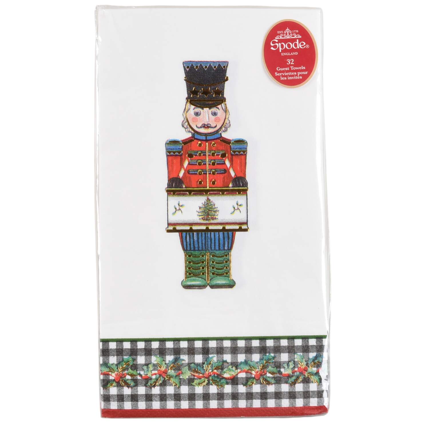 Christmas Tree Pack of 32 Paper Guest Towel Napkins by Spode-1
