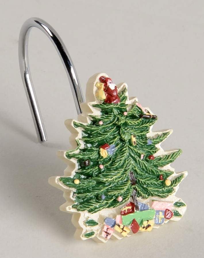 Christmas Tree Shower Curtain Hook by Spode-1